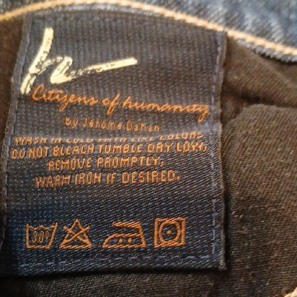 Blue Flare Wide Leg Jeans with Subtle Fading - Picture 7 of 12